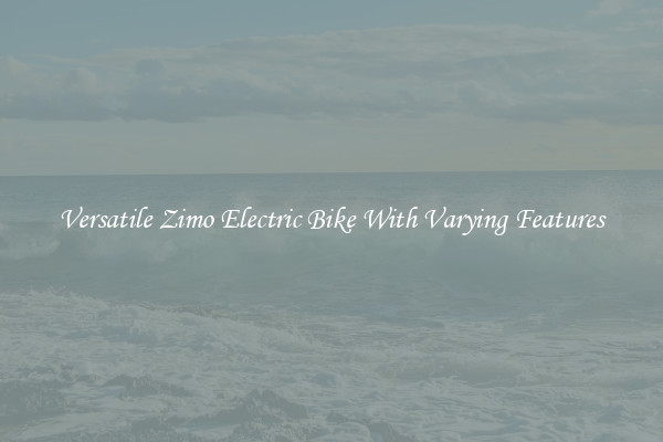 Versatile Zimo Electric Bike With Varying Features
