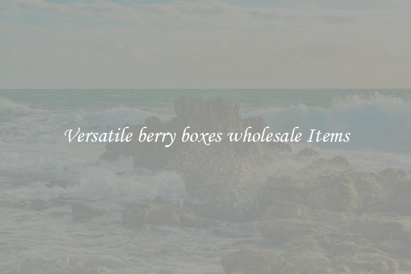 Versatile berry boxes wholesale Items