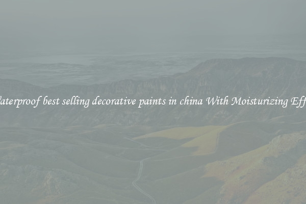 Waterproof best selling decorative paints in china With Moisturizing Effect