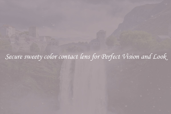 Secure sweety color contact lens for Perfect Vision and Look