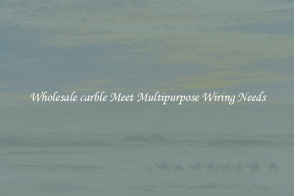 Wholesale carble Meet Multipurpose Wiring Needs