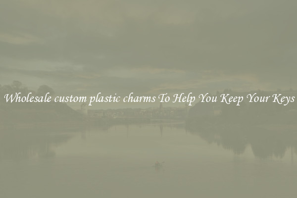 Wholesale custom plastic charms To Help You Keep Your Keys