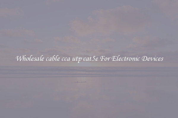 Wholesale cable cca utp cat5e For Electronic Devices