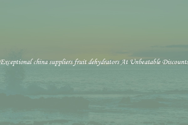 Exceptional china suppliers fruit dehydrators At Unbeatable Discounts