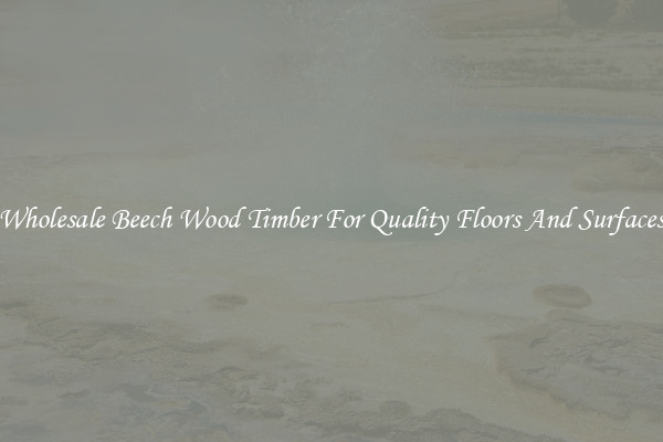 Wholesale Beech Wood Timber For Quality Floors And Surfaces