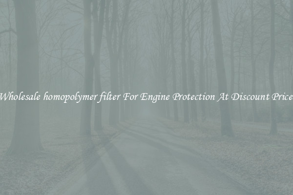 Wholesale homopolymer filter For Engine Protection At Discount Prices