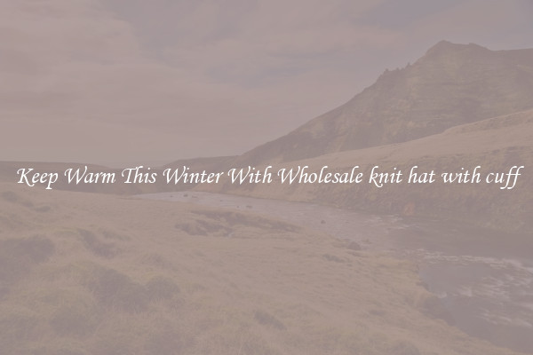 Keep Warm This Winter With Wholesale knit hat with cuff