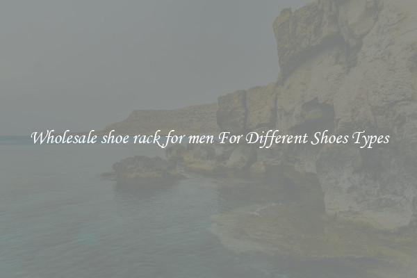 Wholesale shoe rack for men For Different Shoes Types